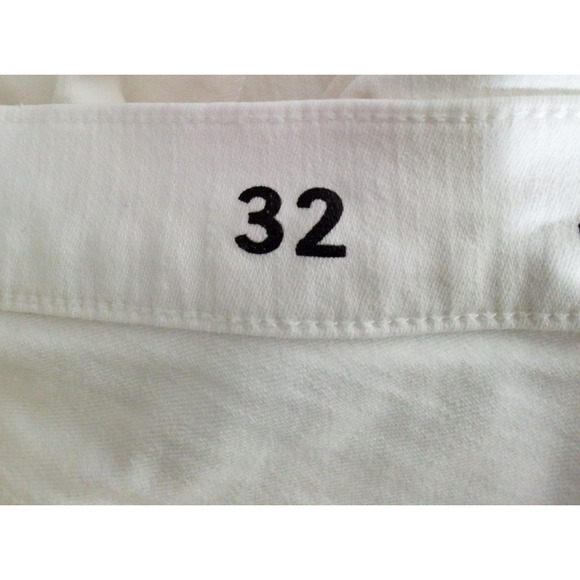 J Crew Womens 9" Toothpick Jean White Skinny High Waist BQ310 Size 32 - Picture 3 of 8